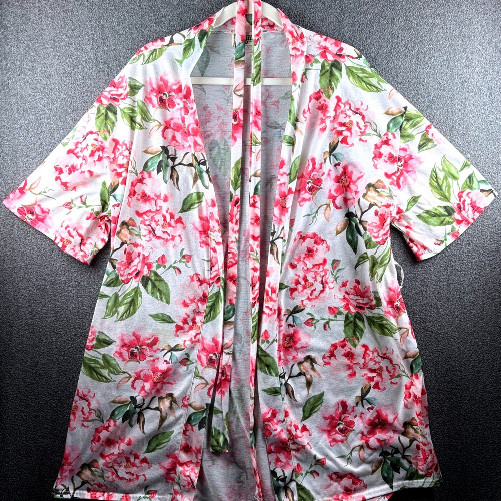 Show Me Your MuMu Women's Floral Kimono Belted Robe Short Sleeve Lightweight‎ OS